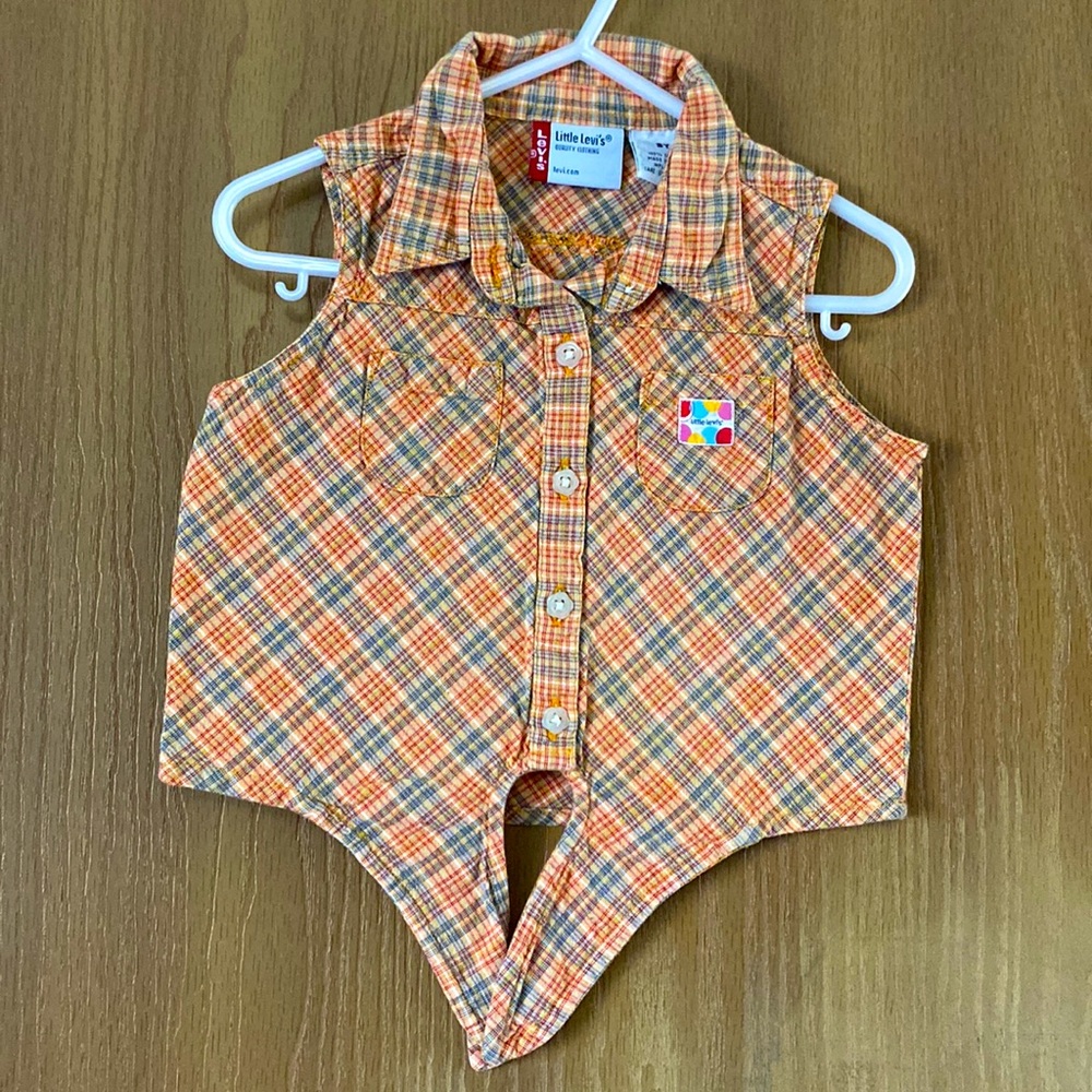EUC Little Levi’s Brownish Orange Tank Top Size 3T